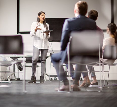 Menschen in einem Training
