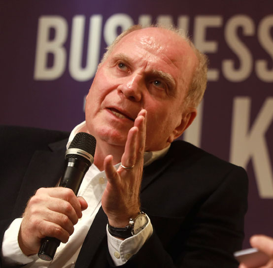 Uli Hoeneß begeistert beim 14. Business Talk